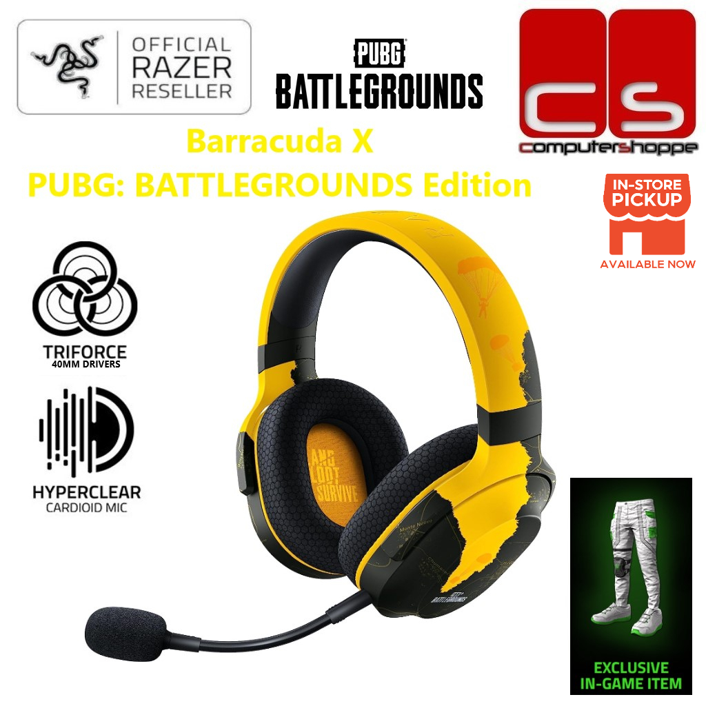 Razer Barracuda X Wireless Multi platform Gaming and Mobile Headset PUBG BATTLEGROUNDS Edition
