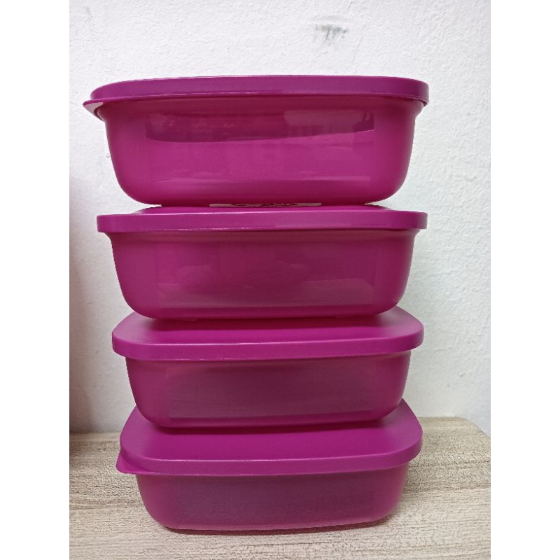 Tupperware smart rectangular saver 500ml (4pcs) | Shopee Malaysia