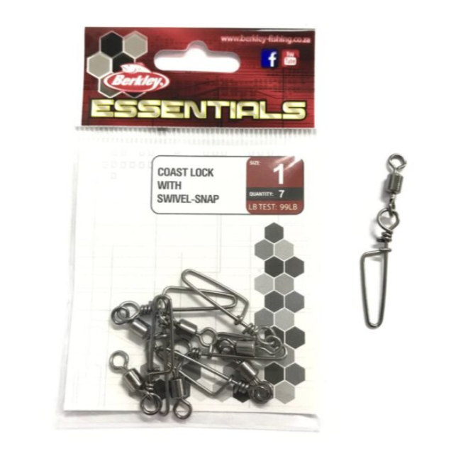 BERKLEY essentials coast lock with swivel snap | Shopee Malaysia