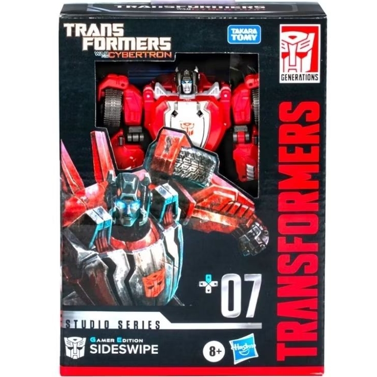 Hasbro Transformers Studio Series 07 Deluxe Class Sideswipe Gamer Edition, Action Figure 11 Cm, Da Videogioco War For Cybertron, Per 8+ Anni - 2
