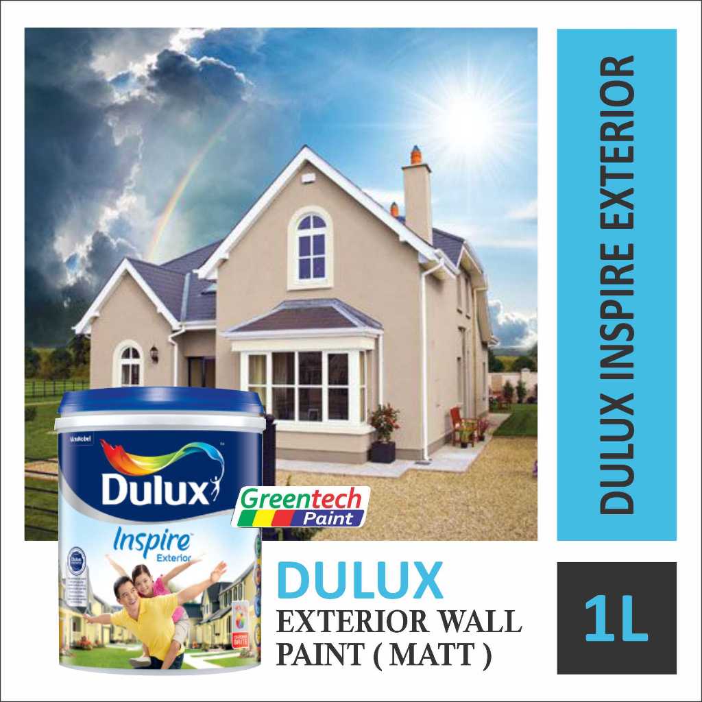 🔥 1 LITER READY STOCK 🔥 ICI DULUX Inspire Exterior Durable Paint ...