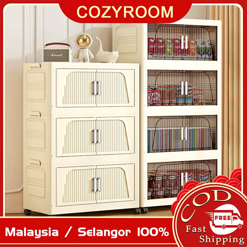 Multipurpose Foldable Storage Cabinet Large Capacity Folding Cabinet