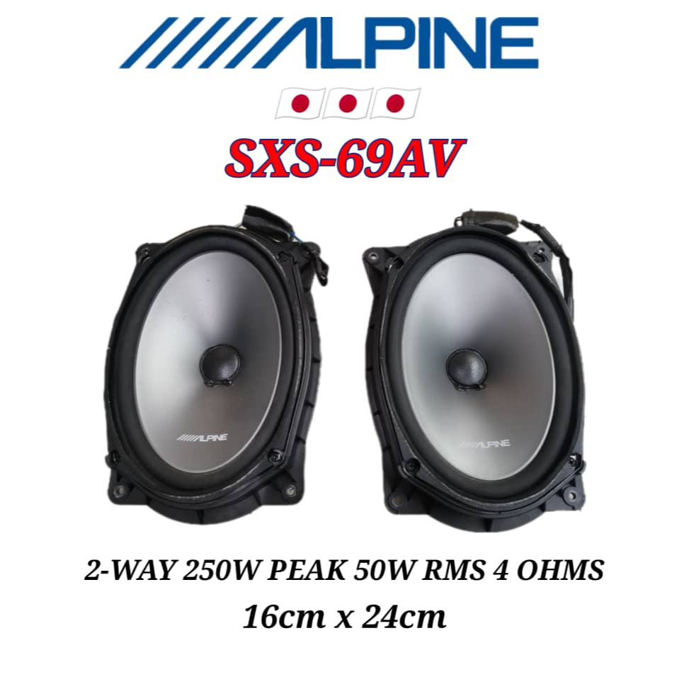 Door Speaker / Speaker Pintu ALPINE SXS-69AV 2-Way Speaker System
