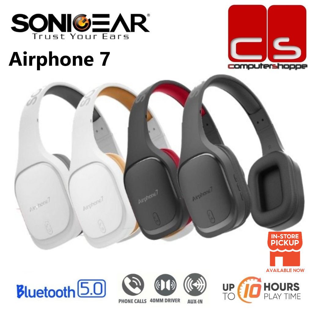 SonicGear Airphone 7 Bluetooth Headphones Shopee Malaysia