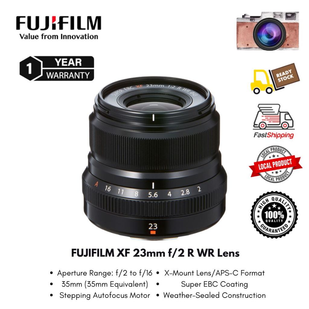 Fujifilm XF 23mm f/2R WR Lens ( 1 Year Warranty ) | Shopee Malaysia