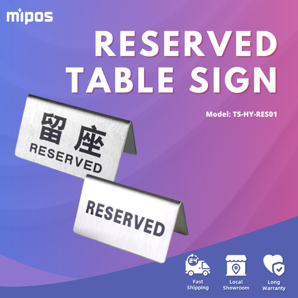 Reserved Sign Restaurant Stainless Steel Table Sign/ Stainless Steel ...
