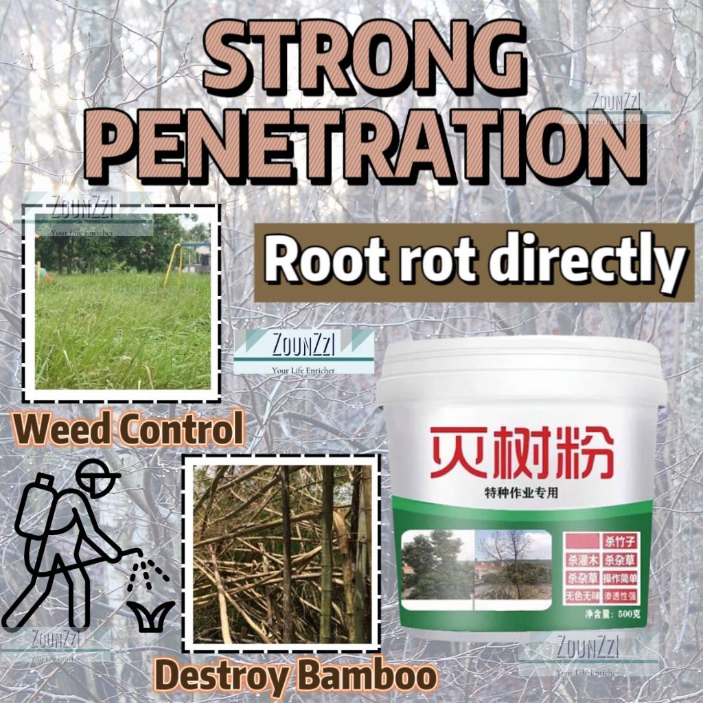 Destroy Remove Weed Tree Powder 500g Strong Shrubs Bamboo Herbicide ...