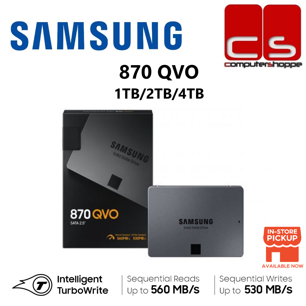Samsung 870 QVO Sata Internal SSD 1TB/2TB/4TB
