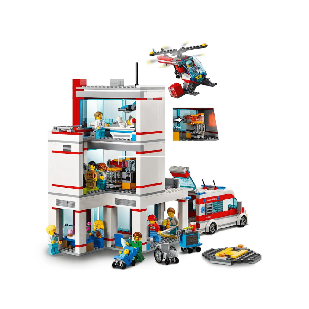 BrickMonster Lego 60204 City Hospital Shopee Malaysia