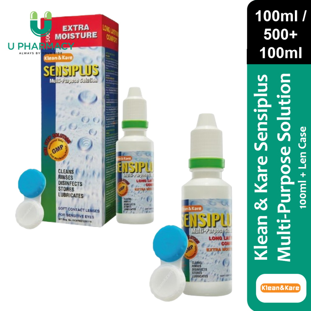 (U Pharmacy) Klean & Kare Sensiplus Multi-purpose Solution + Lens Case ...