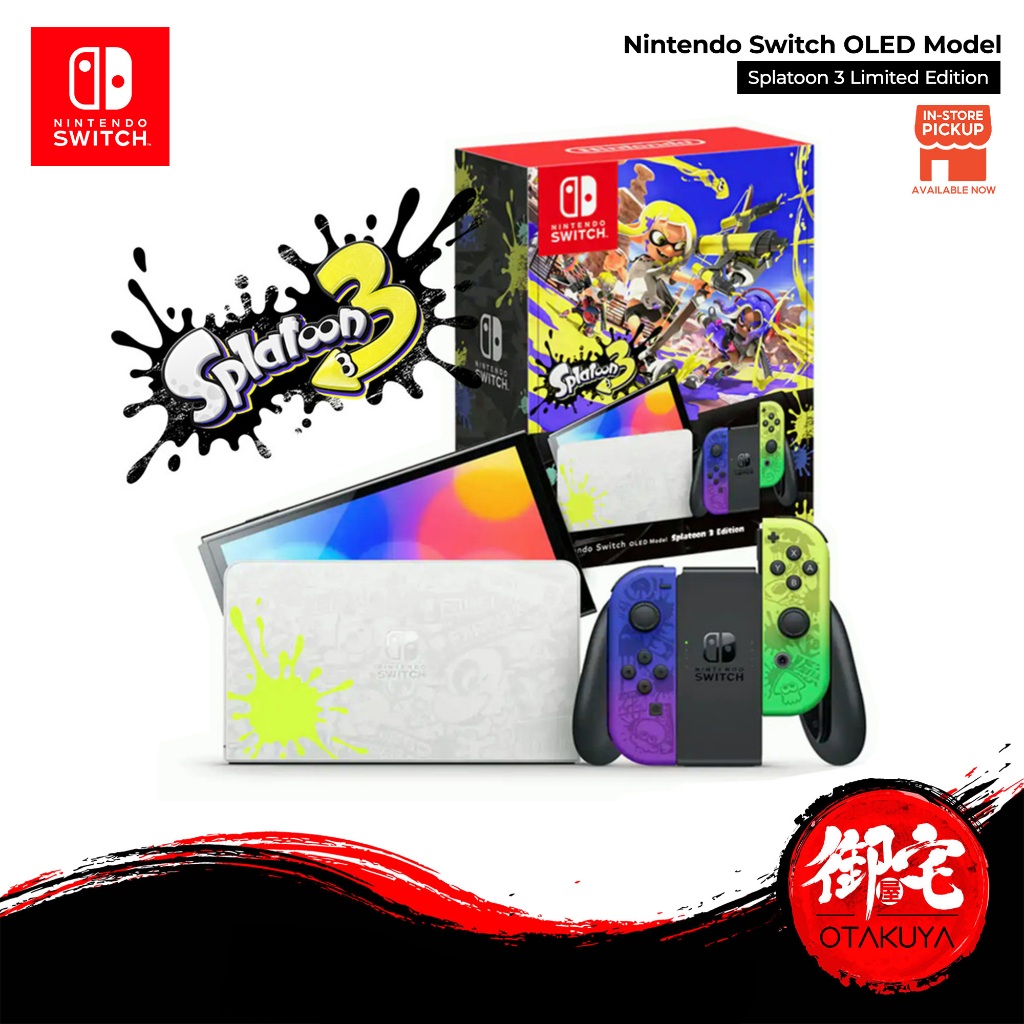 【9.9 SALE】Nintendo Switch OLED Model Splatoon 3 Limited Edition + FREE ...