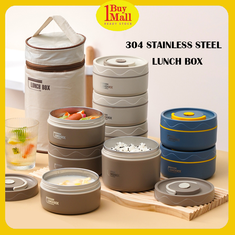 Stainless Steel Lunch Box Insulated Food Storage Box Sealed Food