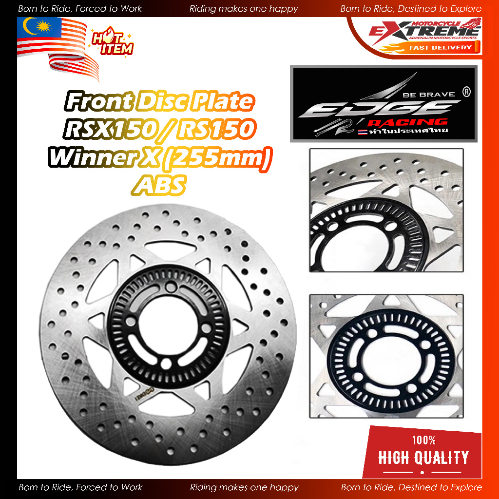 [READY STOCK] Rsx150 Winner X 255mm ABS Plate 4 Hole Front Disc Plate ...