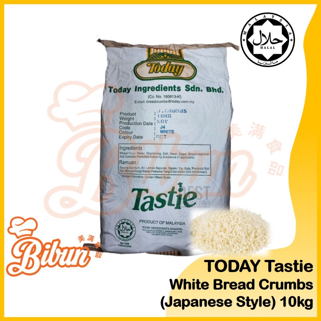 10kg TODAY Bread Crumbs Japanese Style White / Panko / Serbuk Roti ...