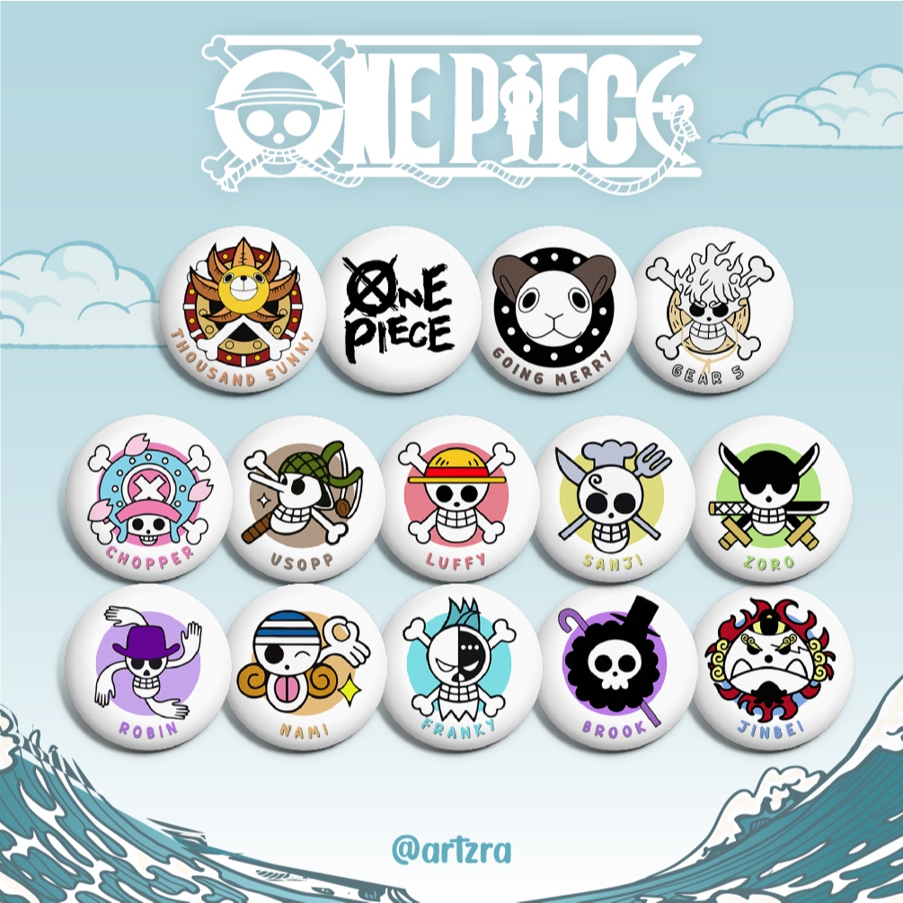 ONE PIECE Anime Button Badge pin | Shopee Malaysia