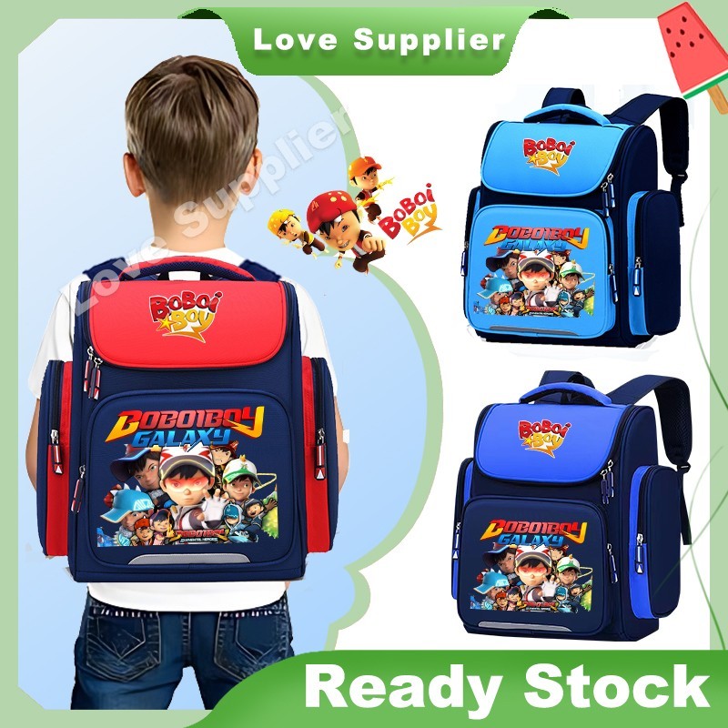 40cm Boboiboy Beg Sekolah Budak Lelaki Boys School Bag For Kids Backpack Lightweight Cartoon Shopee Malaysia