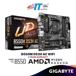 GIGABYTE B550M DS3H AC Wi-Fi Micro ATX (mATX) AMD Motherboard | AMD AM4 Socket