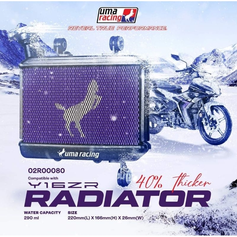 Uma Racing Yamaha Y16ZR Racing Big water Tank Radiator | Shopee Malaysia