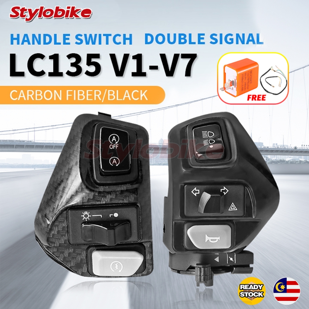 LC135 Handle Switch Double Signal On/Off Suiz Kanan Kiri R/H L/H LC V1 ...