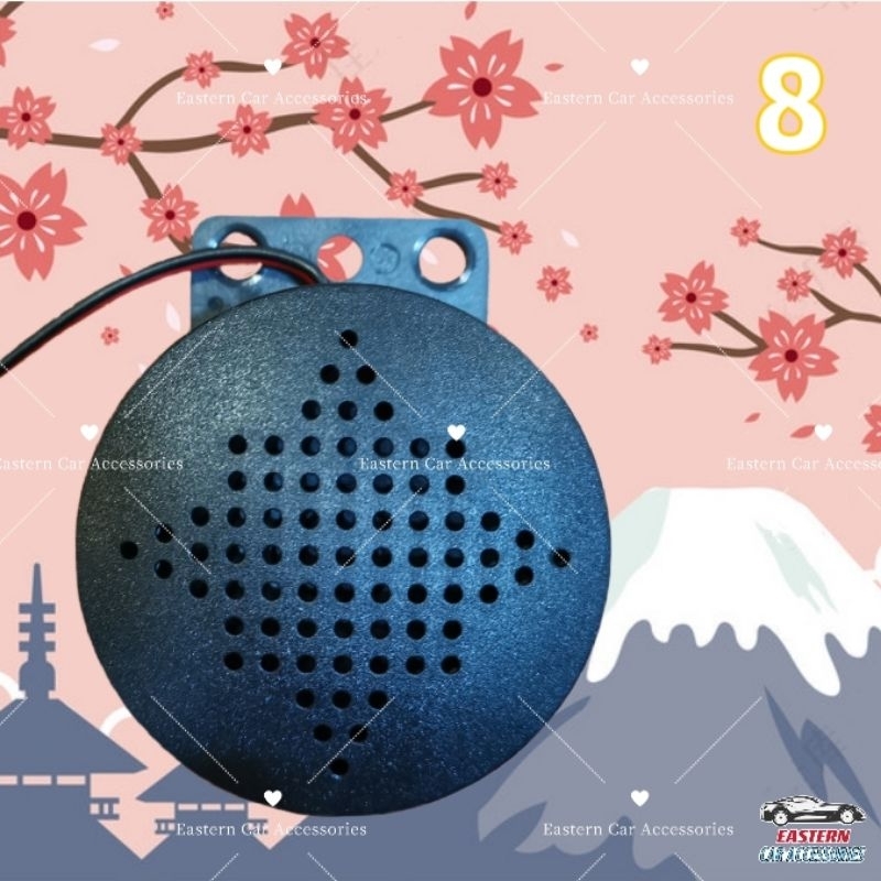 8 Japan Modify Japan Car Reverse Sound Parking Speaker 12-24V Audio JDM ...