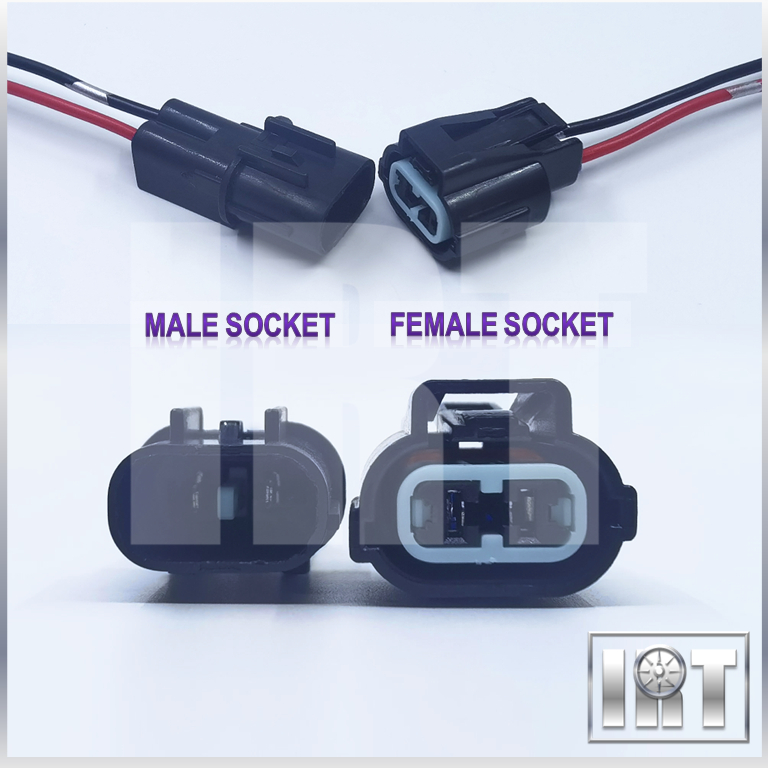 2 Pin Radiator Fan Motor Socket Hyundai Matrix Soket Kereta Wire Wiring ...