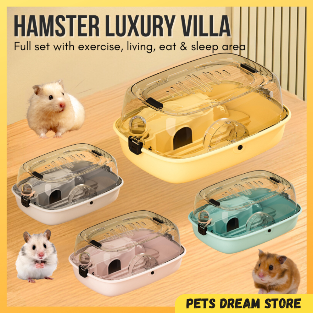 Picture of Hamster Cage Full set Sangkar Hamster Luxury Villa Large hamster cage ...