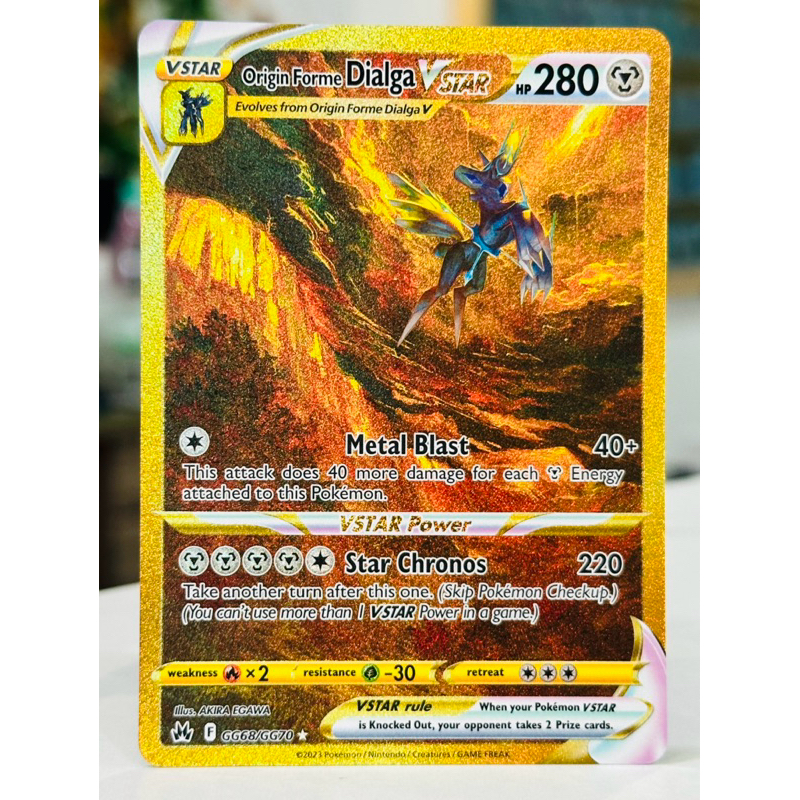 Pokemon Origin store Forme Dialga Gold Crown Zenith