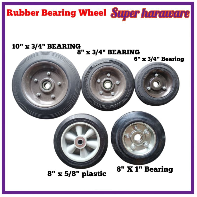 Heavy duty Rubber Wheel / Rubber Castor/ Wheels Trolley Caster ...