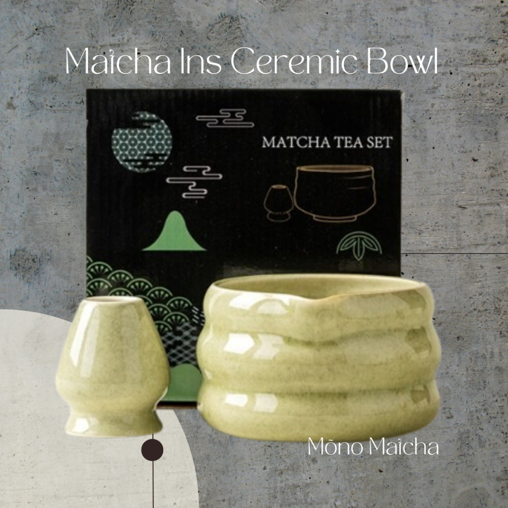 Mõno Matcha 2 IN 1 Japan Ins Coarse Ceramic Bowl Matcha Set Tea ...