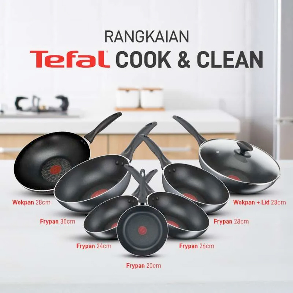 [ CLEARANCE ] Tefal Non-Stick Cookware Gas Electric Ceramic Halogen ...