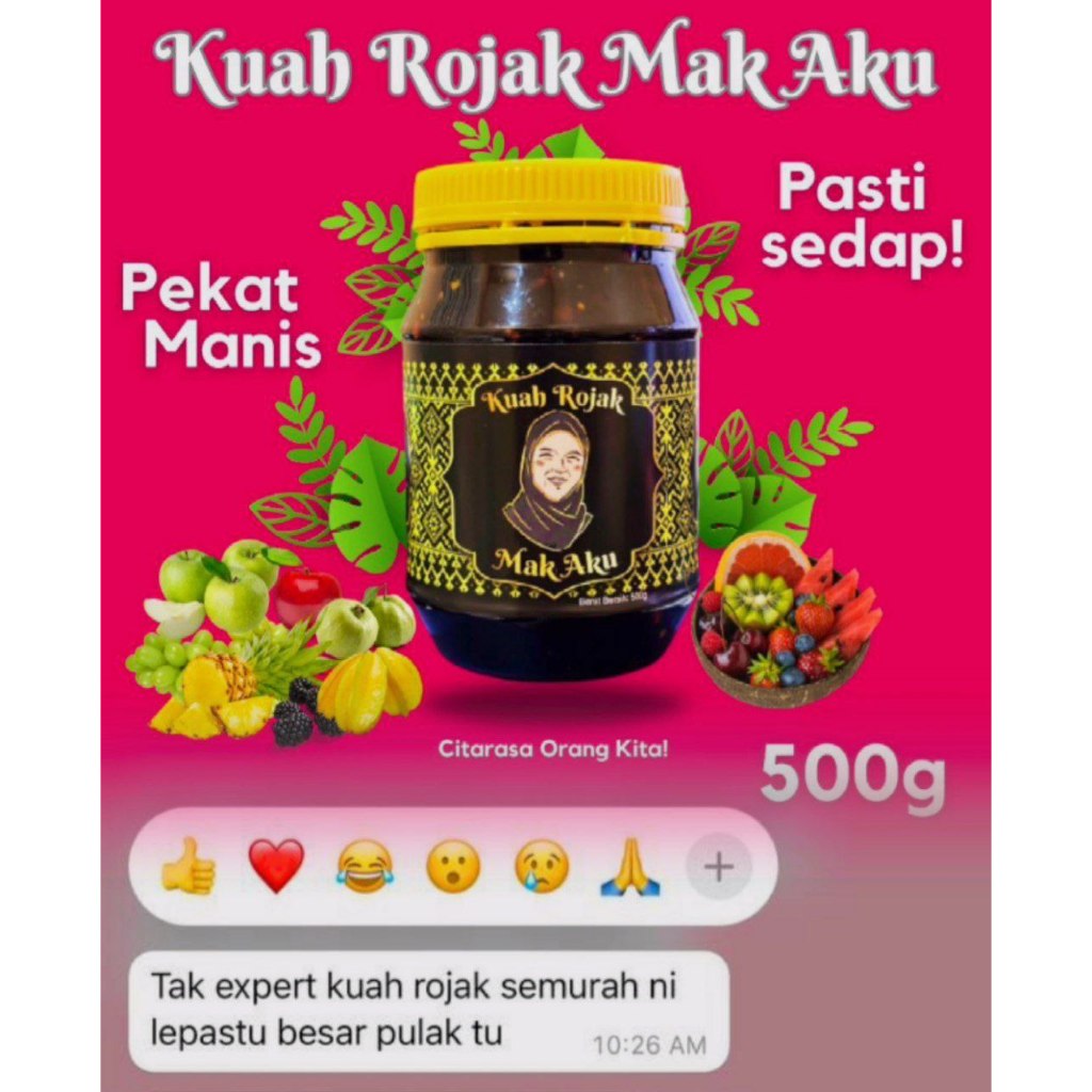 Kuah Rojak Mak Aku Viral Resepi Traditional Colek Buah Sedap Makandgn ...