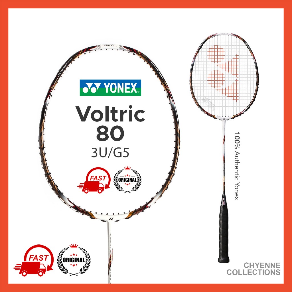 Original Yonex Voltrix 80 SP Badminton Racket 3UG5 Graphite Racquet ...