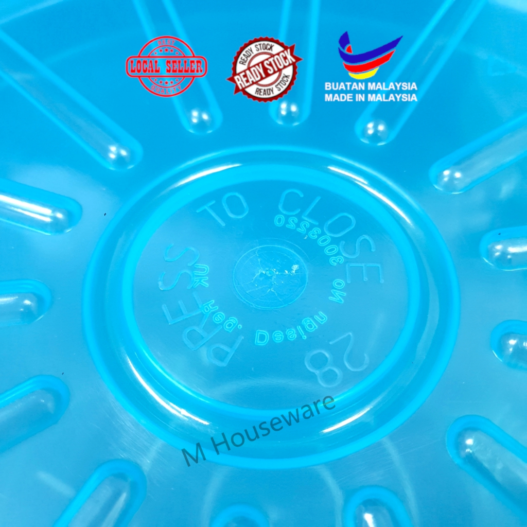 NCI Round Container Air-Tight 16.5L ~ 24.0L Bekas Plastic Bekas Keropok ...