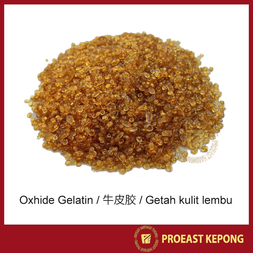 Oxhide Gelatin / 牛皮胶 / Getah kulit lembu / 工业牛皮胶 （需加热使用）-2KG/pack ...