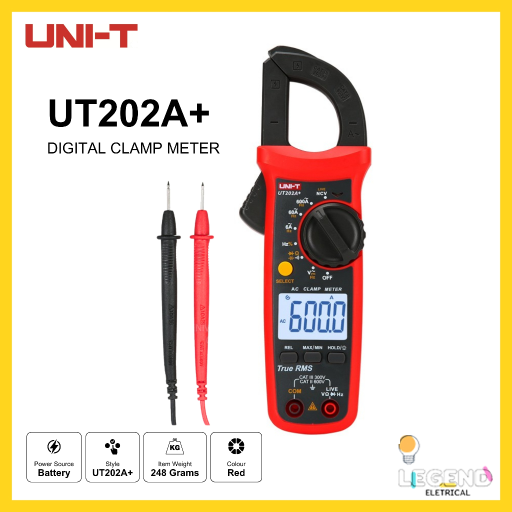 UNI-T UT202A+ digital clamp meter | Shopee Malaysia