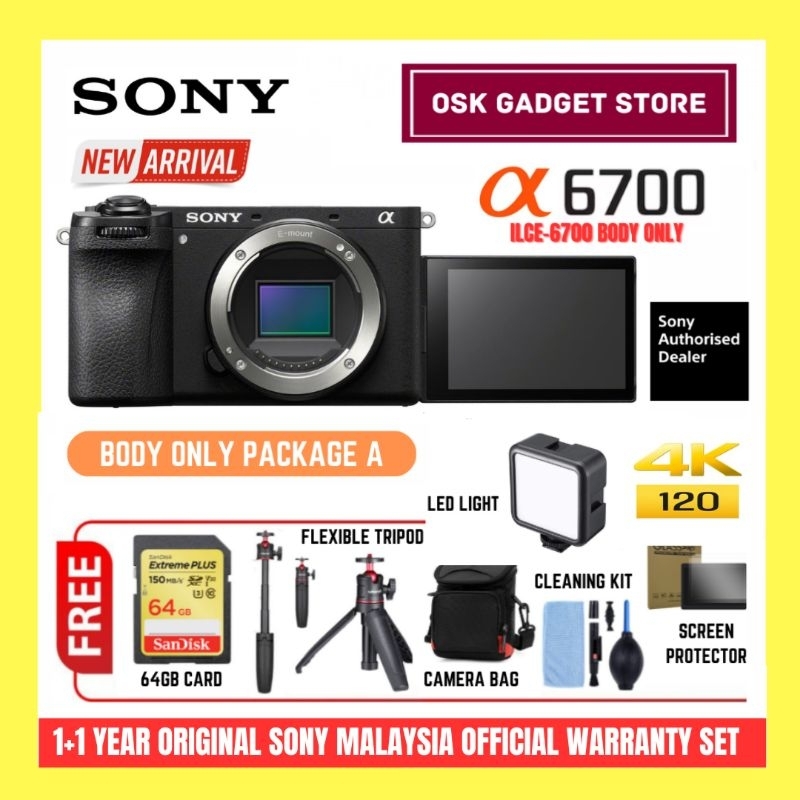Sony ILCE-6700 ILCE6700 A6700 Mirrorless Camera | 26MP | UHD 4K 120P ...