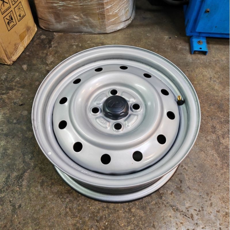 [1PC] Axia Original Rim besi 14inch for spare tire | Shopee Malaysia
