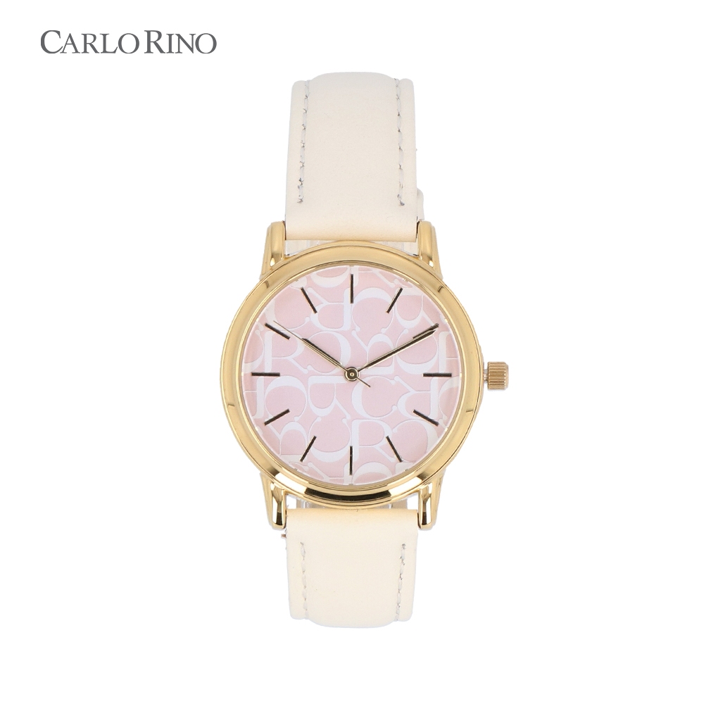 Carlo Rino Classic Monogram Timepiece - Beige | Shopee Malaysia
