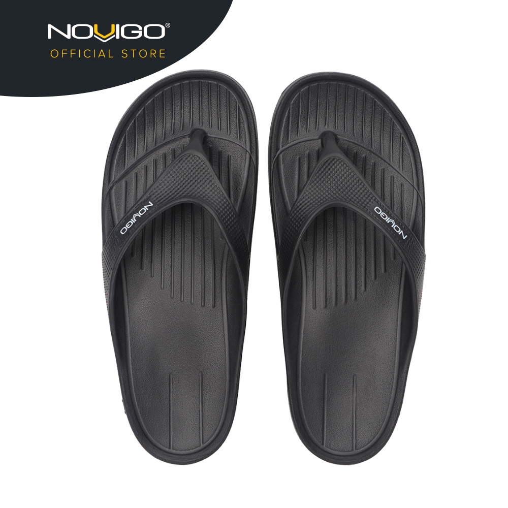 Novigo® Ibiza Dual Density Unisex EVA Sandal (Jet Black/Dolphin Grey ...