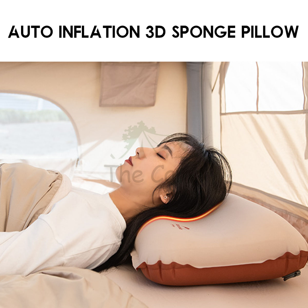 Naturehike 3D Automatic Inflatable Sponge Pillow Camping Silent ...