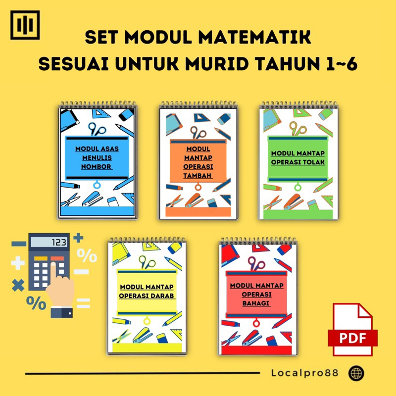 📢PRINTABLE SET MODUL MATEMATIK TAHUN 1~6 | Shopee Malaysia