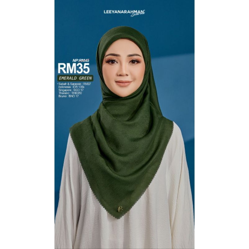 Tudung Bawal Leeyanarahman Monogram Scarf | Shopee Malaysia