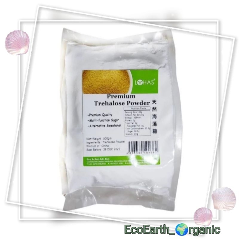 LOHAS PREMIUM TREHALOSE POWDER 500GM 天然海藻糖 EXP:12/2025 SWEETENER 代糖 ...