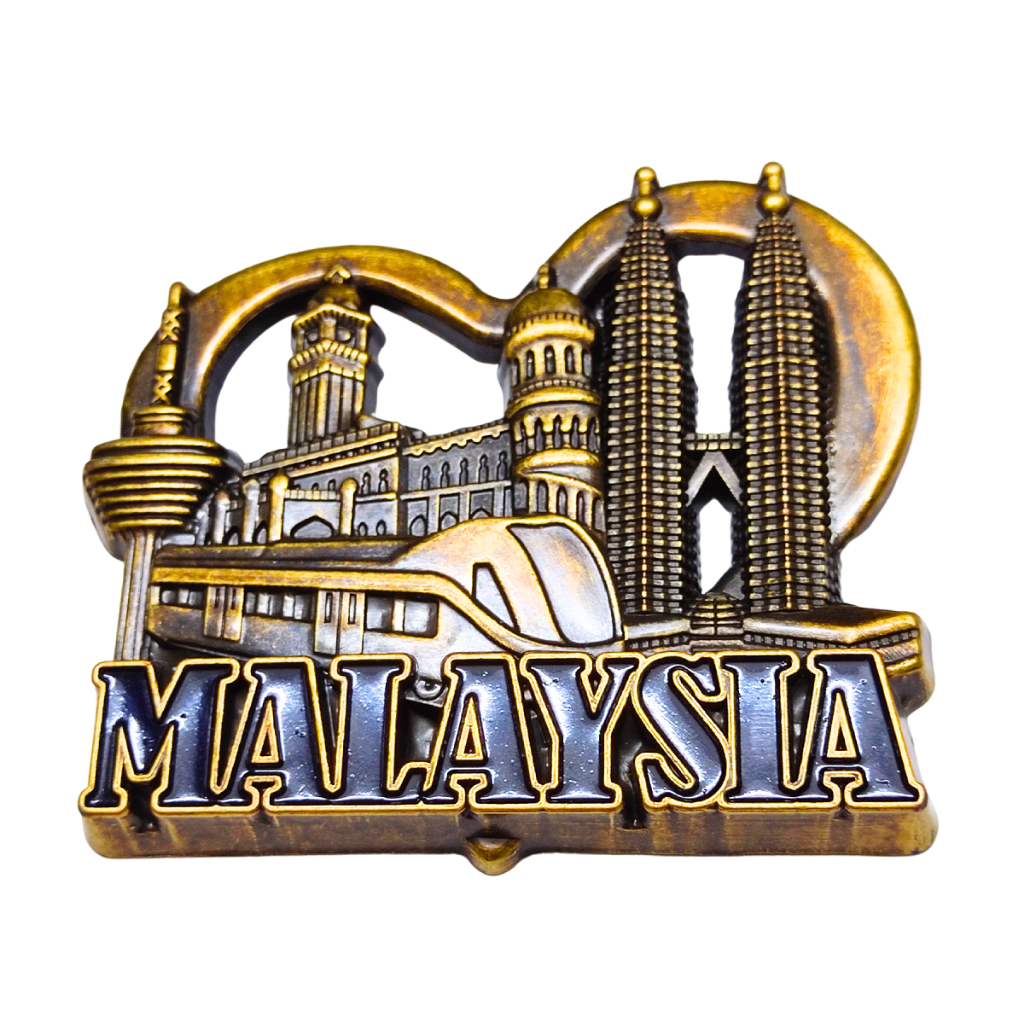 FRIDGE MAGNET MALAYSIA KLCC METAL SOUVENIR GIFTS OLEH OLEH MALAYSIA ...