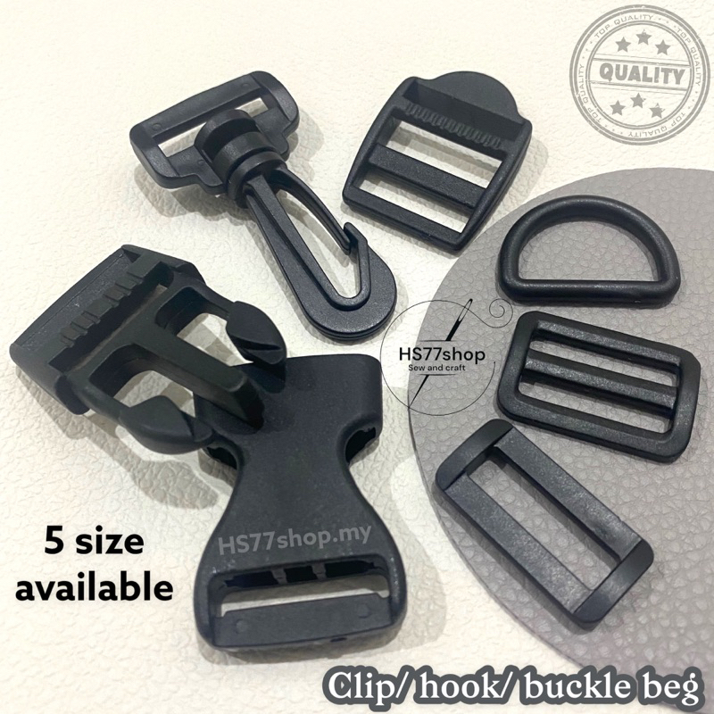 [ Plastic bag buckle ] 6 types/ 5 size/ Clip beg, cord hook, ladder