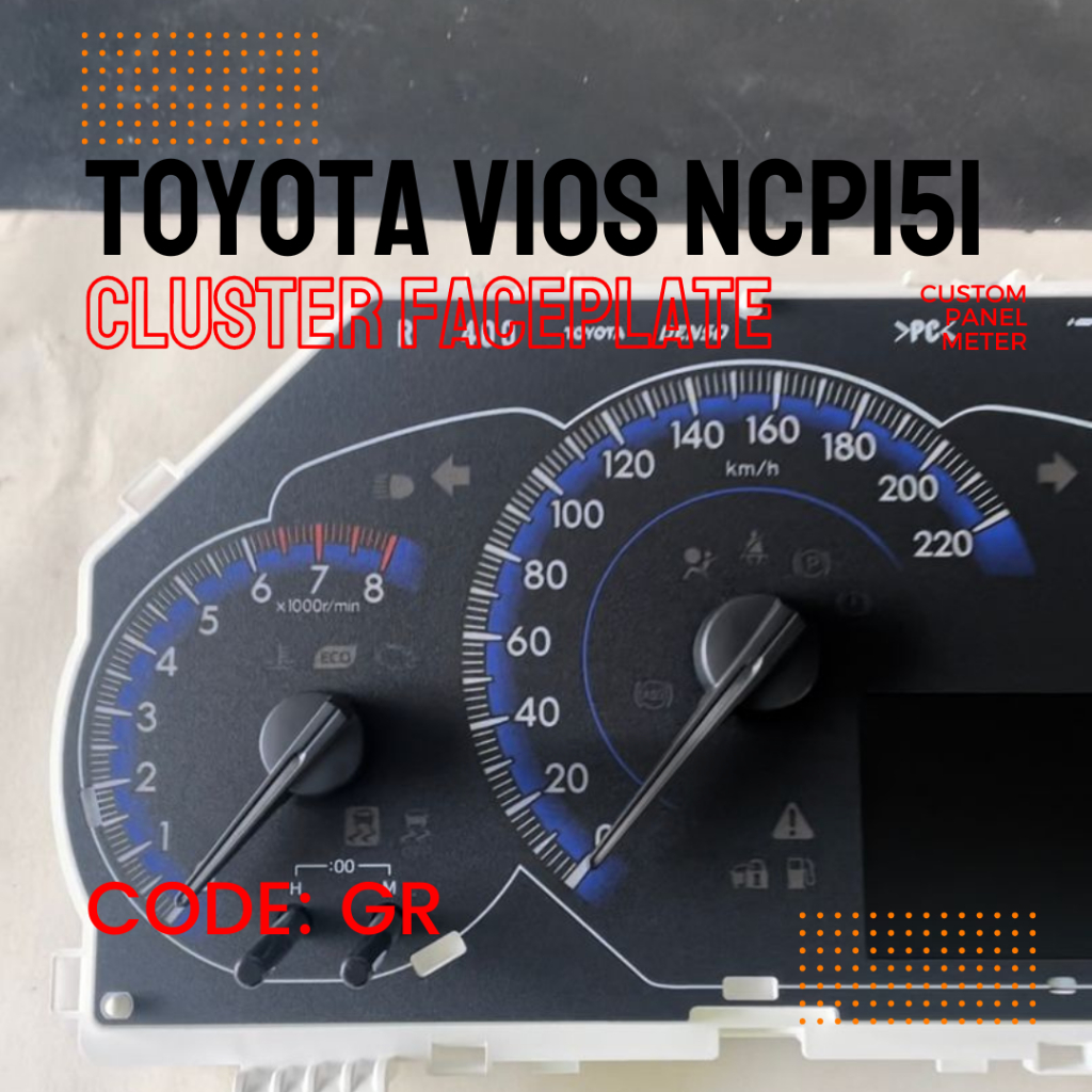 TOYOTA VIOS NCP151 CLUSTER FACE PLATE PANEL METER SPEEDOMETER | Shopee ...