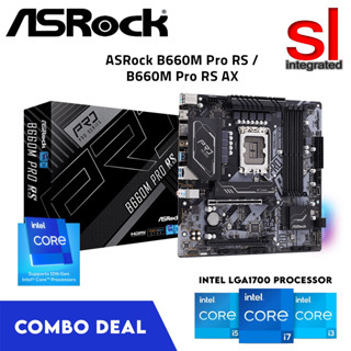 ASRock B660M Pro RS/B660M Pro RS/AX WIFI LGA 1700 Micro-ATX Motherboard ...