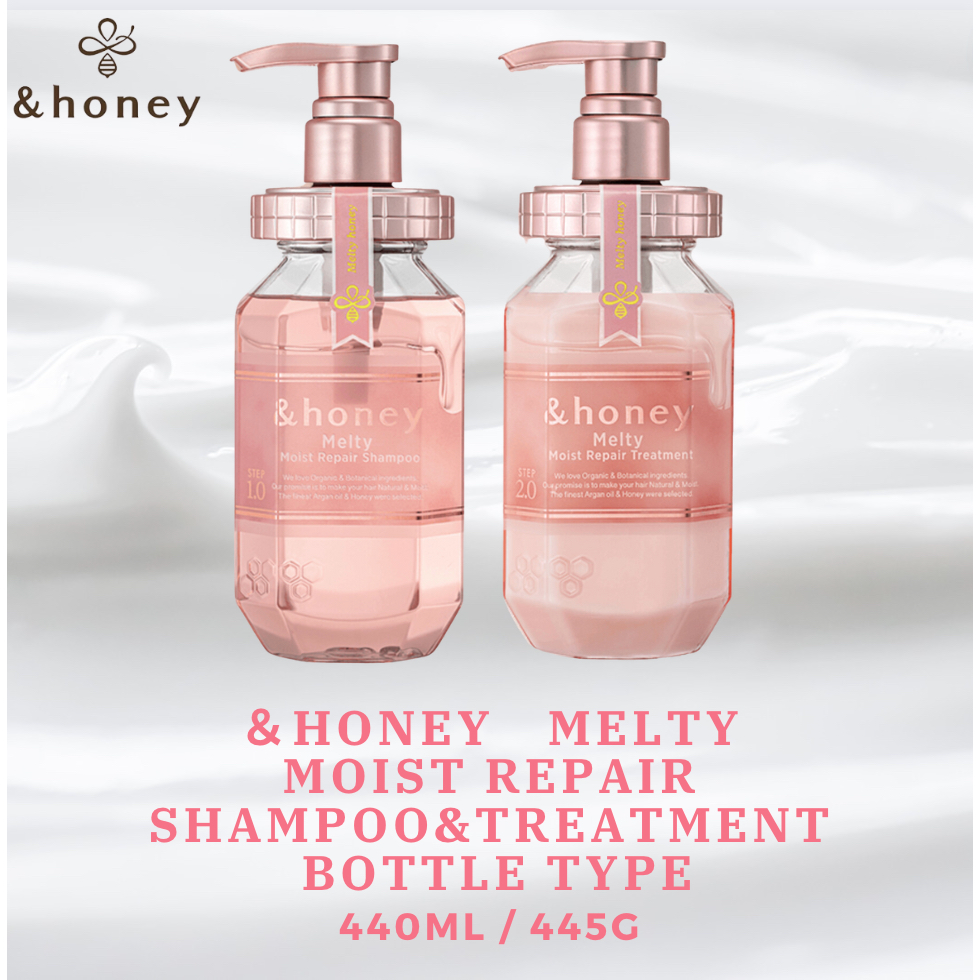 honey] 【Bottle】Melty Moist repair Shampoo 440ml Treatment 445g [Direct from Japan] Shopee Malaysia