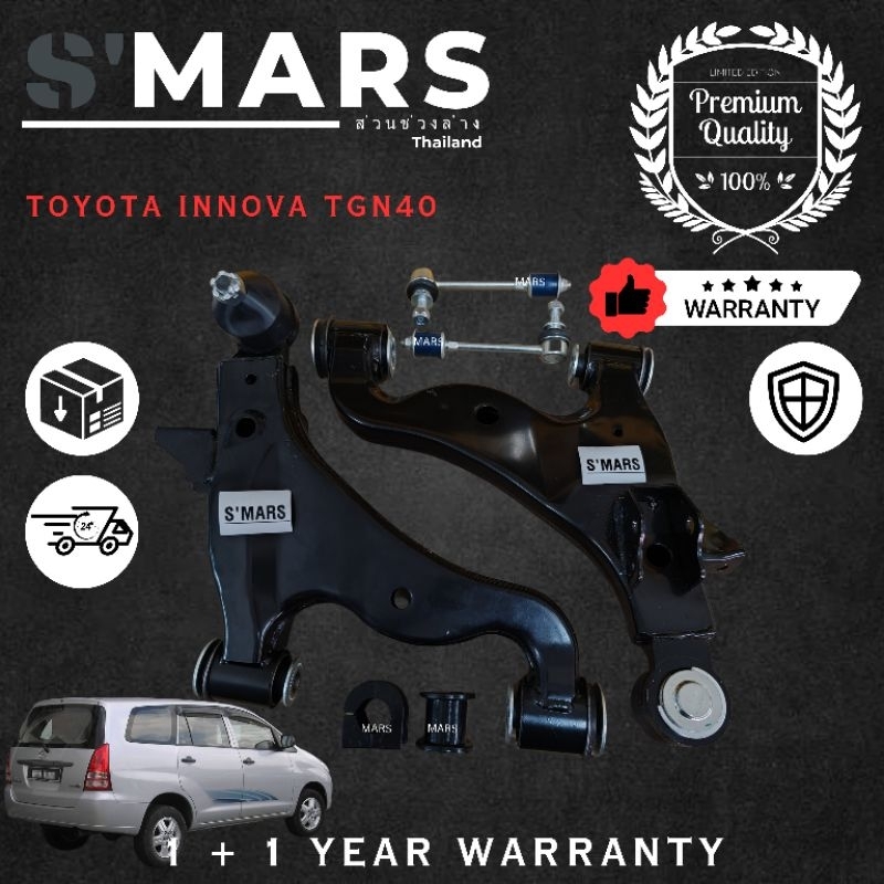 Lower Arm Set Front Toyota INNOVA TGN40 Absorber Link / Stabilizer Bar ...