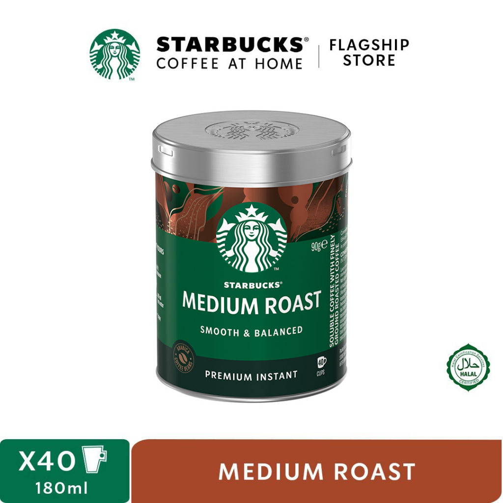 Starbucks Medium Roast Premium Instant Coffee (90g) Shopee Malaysia